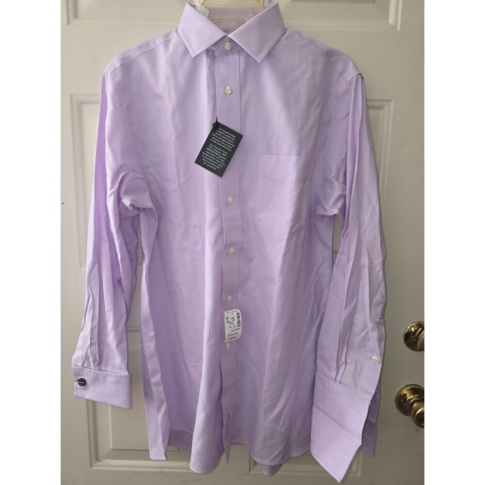 Jos. A. Bank Signature Collection Men's Dress Shirt Light Purple, Slim, 16/33